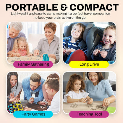 Classic Wire Disentanglement Puzzles - Brain Training Kit