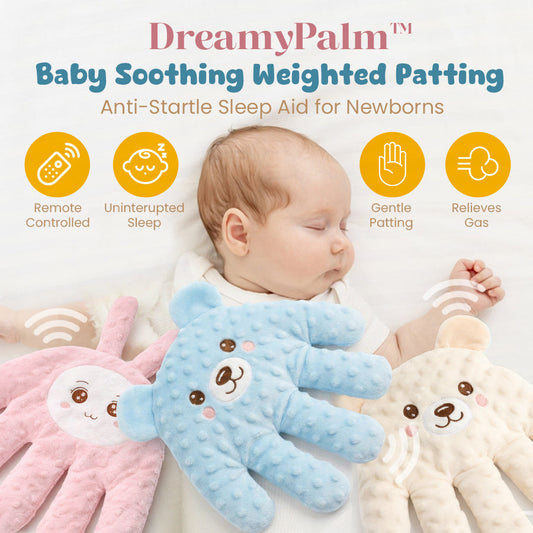 DreamyPalm™ - Baby Soothing Weighted Patting | Anti-Startle Sleep Aid for Newborns