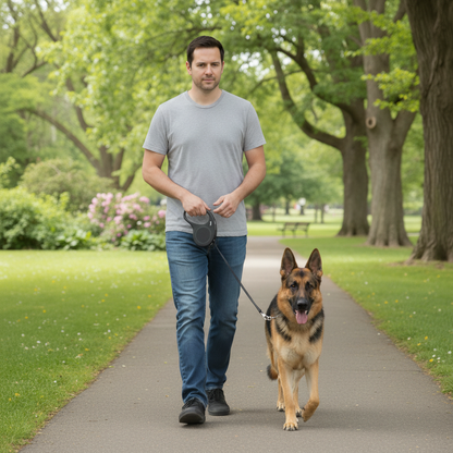 FurrPop Heavy-Duty Retractable Dog Leash
