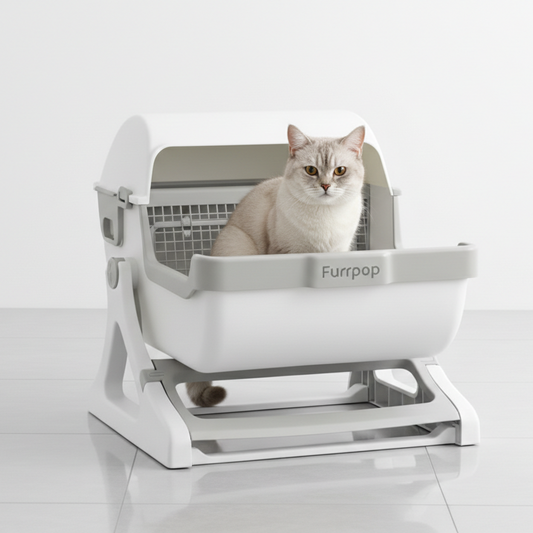FurrPop Semi-Automatic Cat Litter Box